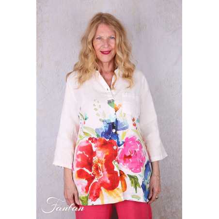 Dolcezza Liquette 26702 Basak Erarslan lin à fleurs