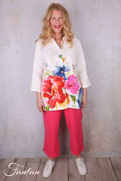 Dolcezza Liquette 26702 Basak Erarslan lin à fleurs