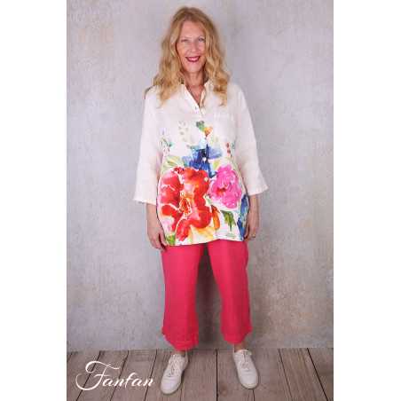 Dolcezza Liquette 26702 Basak Erarslan lin à fleurs