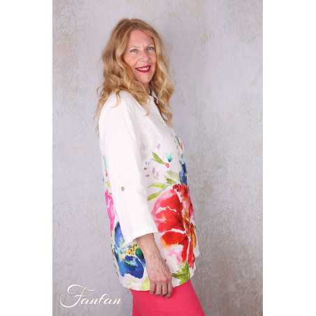 Dolcezza Liquette 26702 Basak Erarslan lin à fleurs