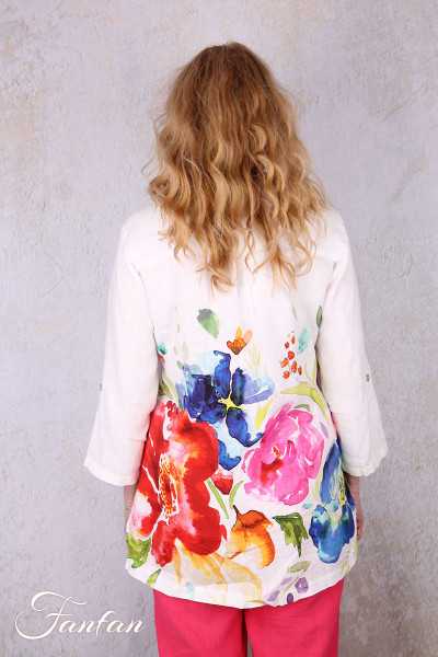 Dolcezza Liquette 26702 Basak Erarslan lin à fleurs