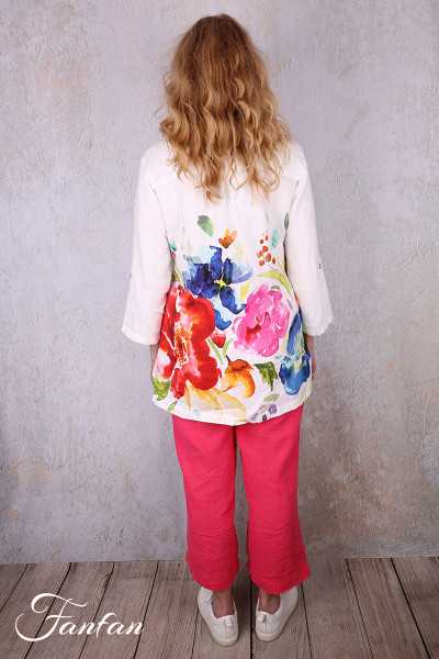 Dolcezza Liquette 26702 Basak Erarslan lin à fleurs