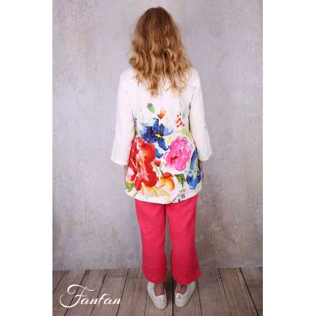 Dolcezza Liquette 26702 Basak Erarslan lin à fleurs