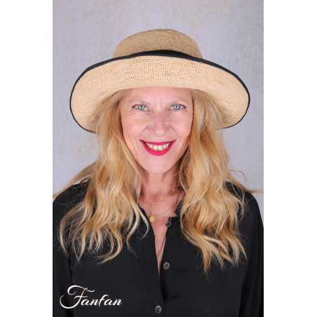 Rabarany Chapeau de soleil en raphia Naturel B9F