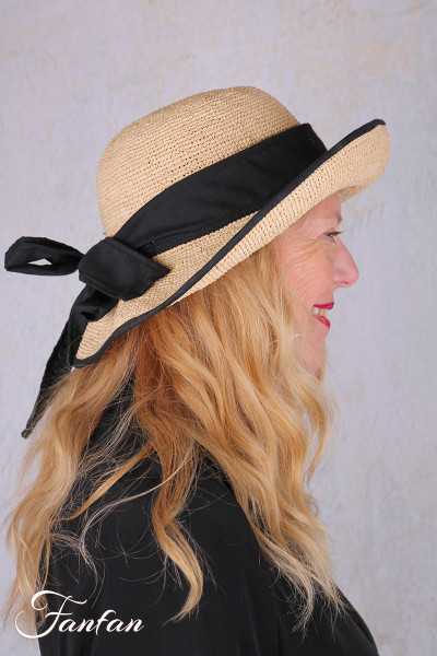 Rabarany Chapeau de soleil en raphia Naturel B9F