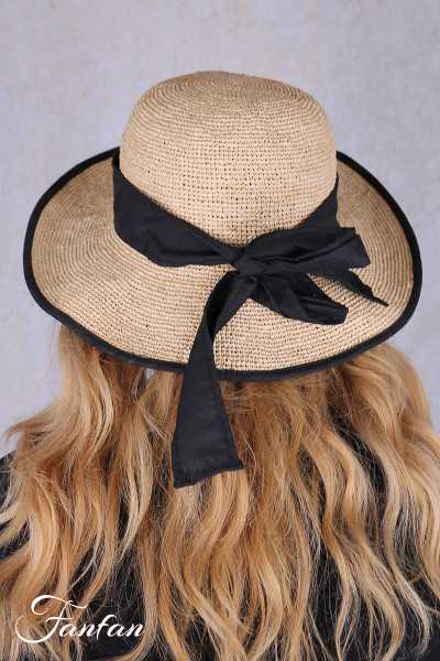 Rabarany Chapeau de soleil en raphia Naturel B9F