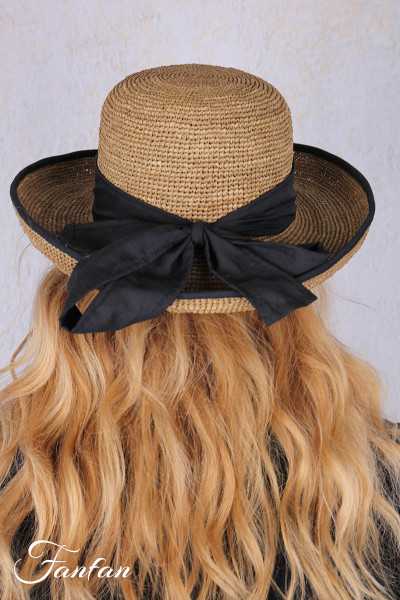 Rabarany Chapeau de soleil en raphia Lin B9F