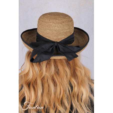 Rabarany Chapeau de soleil en raphia Lin B9F