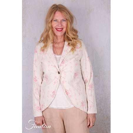 Les Ours Veste Chili Liberty bouquet en popeline