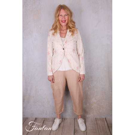 Les Ours Veste Chili Liberty bouquet en popeline