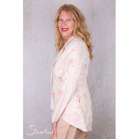 Les Ours Veste Chili Liberty bouquet en popeline