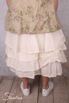 Les Ours Jupon Madeleine écru organza de coton