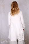 Ewa i walla Tunique 44192 Soli coton blanc brodé