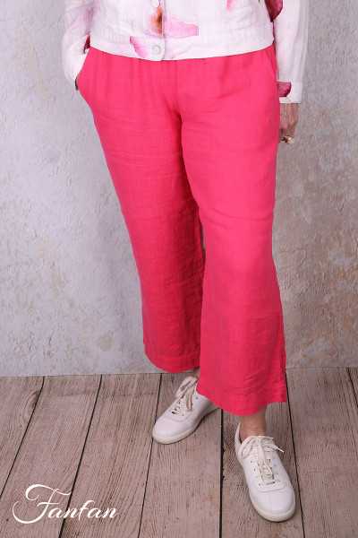 Dolcezza Pantalon 26224 Fuchsia en lin