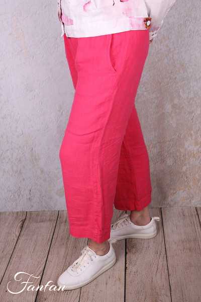 Dolcezza Pantalon 26224 Fuchsia en lin