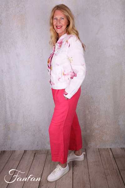 Dolcezza Pantalon 26224 Fuchsia en lin