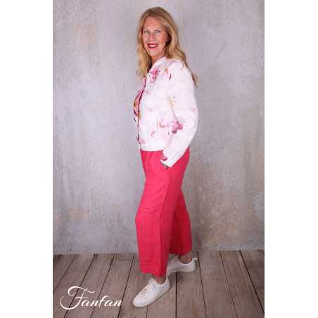 Dolcezza Pantalon 26224 Fuchsia en lin