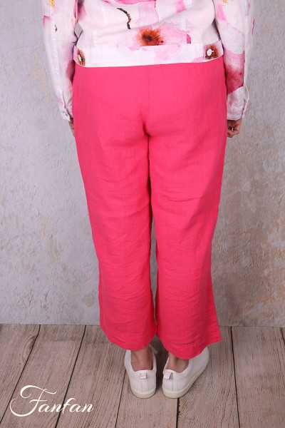 Dolcezza Pantalon 26224 Fuchsia en lin