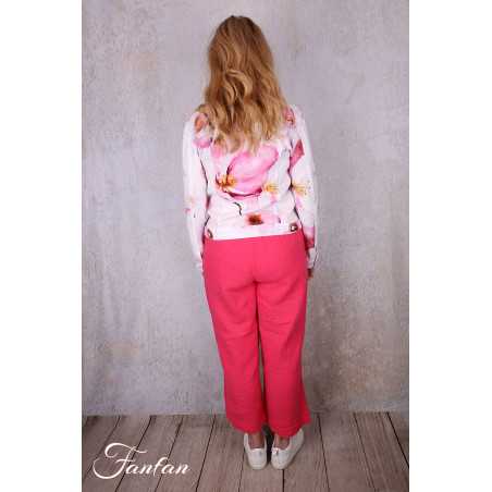 Dolcezza Pantalon 26224 Fuchsia en lin