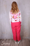 Dolcezza Pantalon 26224 Fuchsia en lin