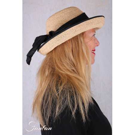Rabarany Chapeau de soleil en raphia Naturel B9F