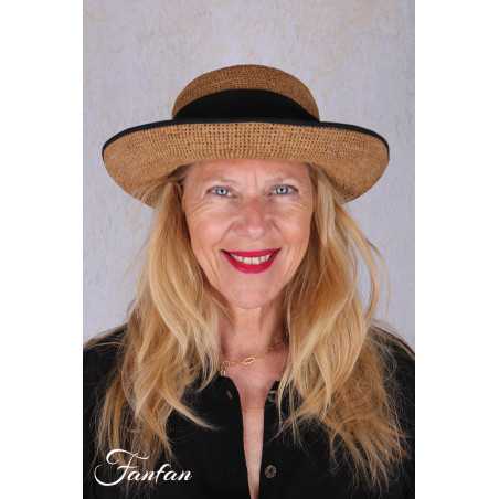 Rabarany Chapeau de soleil en raphia Lin B9F