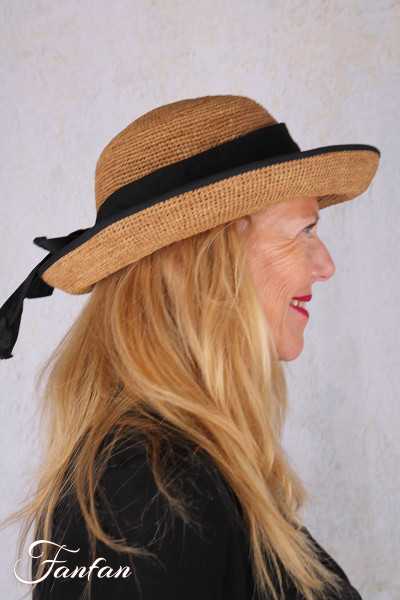 Rabarany Chapeau de soleil en raphia Lin B9F