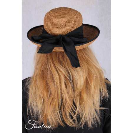 Rabarany Chapeau de soleil en raphia Lin B9F