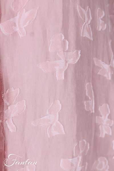 Grizas Manteau soie et coton 91008 rose poudré