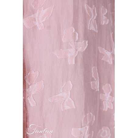 Grizas Manteau soie et coton 91008 rose poudré