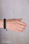 PLÜ-Plus la vie Bracelet LUX Brac 1624 perles noires PM