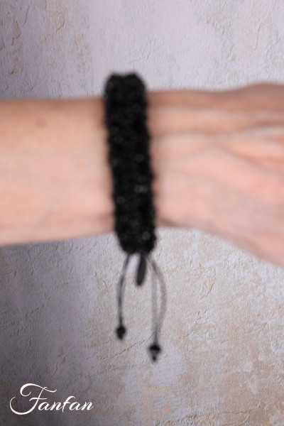 PLÜ-Plus la Vie Bracelet Luxe Brac 1625 Perles noires