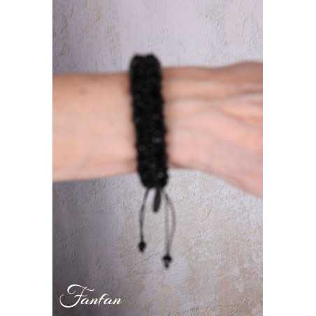 PLÜ-Plus la Vie Bracelet Luxe Brac 1625 Perles noires
