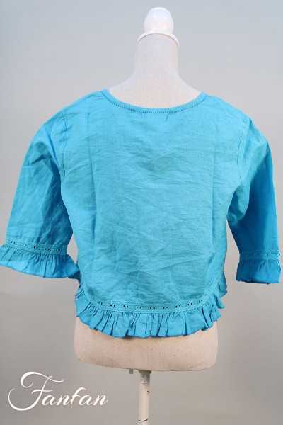 Rhum Raisin Veste Jean de florette n°77 Bleu