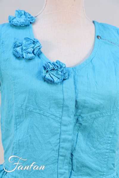 Rhum Raisin Gilet Jean de florette n°80 Bleu