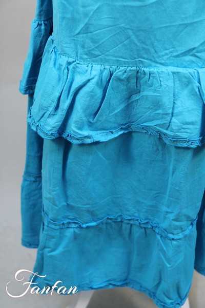 Rhum Raisin Jupe longue Jean de florette n°83 Bleu