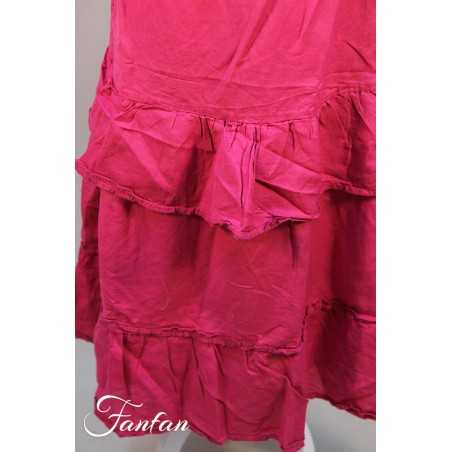 Rhum Raisin Jupe longue Jean de florette n°83 Fuschia