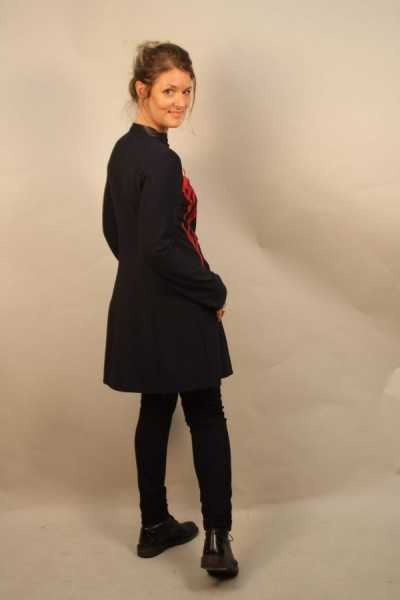 Aventures des toiles Manteau court multicolore découpe laser 947143